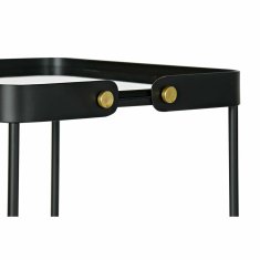 DKD Home Decor Komplet 2 majhnih mizic DKD Home Decor Black 31 x 31 x 64 cm