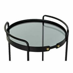 DKD Home Decor Stranska mizica DKD Home Decor Crystal Black Metal (47 x 46 x 71 cm)