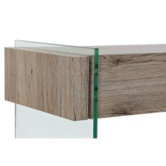 DKD Home Decor Konzola DKD Home Decor 110 x 40 x 75 cm Naravno prozorno kaljeno steklo MDF les