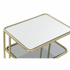 DKD Home Decor Stranska mizica DKD Home Decor 40 x 31 x 61 cm Zrcalo Crystal Golden Metal
