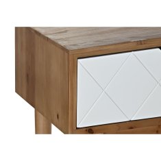 DKD Home Decor Konzola DKD Home Decor 112 x 38 x 75 cm Jedla rjava bela