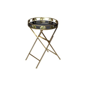 DKD Home Decor Stranska mizica DKD Home Decor 49 x 49 x 72 cm Crystal Black Golden Metal