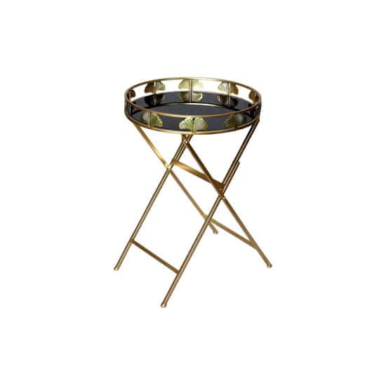 DKD Home Decor Stranska mizica DKD Home Decor 49 x 49 x 72 cm Crystal Black Golden Metal