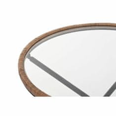DKD Home Decor Stranska mizica DKD Home Decor 80 x 80 x 48 cm Kristal Naravna srebrna črna kovina