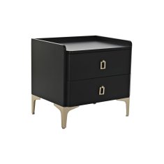 DKD Home Decor Mala stranska mizica DKD Home Decor Črna kovina Les 50 x 40 x 48 cm