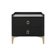 DKD Home Decor Mala stranska mizica DKD Home Decor Črna kovina Les 50 x 40 x 48 cm