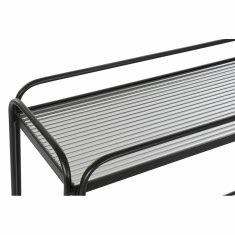 DKD Home Decor Konzola DKD Home Decor Crystal Black Metal (80 x 28 x 80,5 cm)