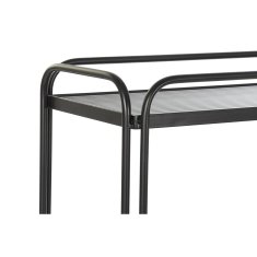 DKD Home Decor Konzola DKD Home Decor Crystal Black Metal (80 x 28 x 80,5 cm)