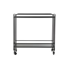 DKD Home Decor Konzola DKD Home Decor Crystal Black Metal (80 x 28 x 80,5 cm)