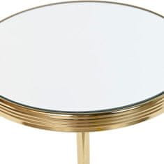 DKD Home Decor Stranska mizica DKD Home Decor Mirror Golden Brass (42,5 x 42,5 x 49 cm)