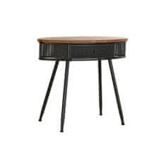 DKD Home Decor Konzola DKD Home Decor 90,5 x 39 x 78 cm Jedla Črna Kovina Rjava
