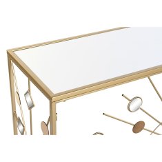 DKD Home Decor Konzola DKD Home Decor Crystal Black Golden Metal 120 x 35 x 80 cm
