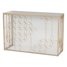 DKD Home Decor Konzola DKD Home Decor Ogledalo zlata kovina (120 x 40 x 80 cm)