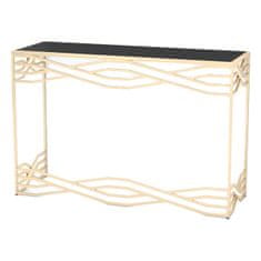 DKD Home Decor Konzola DKD Home Decor Crystal Black Golden Metal (120 x 40 x 80 cm)
