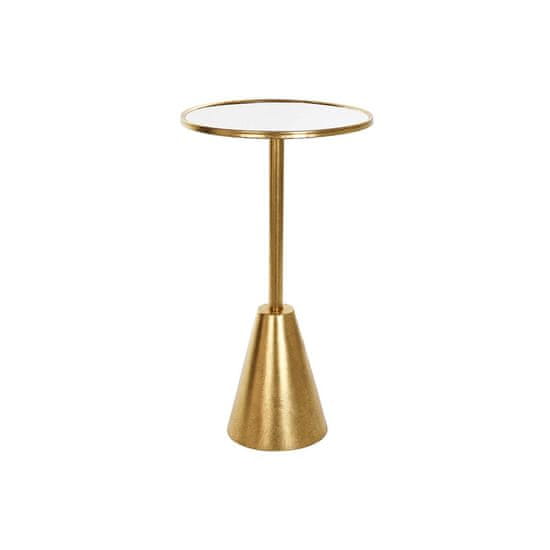 DKD Home Decor Stranska mizica DKD Home Decor Mirror Golden Metal (40 x 40 x 72 cm)