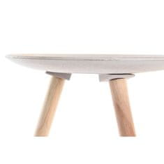 DKD Home Decor Stranska mizica DKD Home Decor Bež rjava bela borovničevina 40 x 40 x 41 cm MDF les (2 enoti)