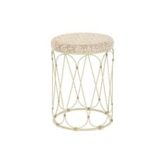 DKD Home Decor Stranska mizica DKD Home Decor Natural Metal Cream Rattan (35 x 35 x 49 cm)
