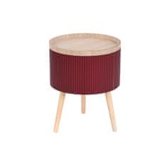 DKD Home Decor Stranska mizica DKD Home Decor 38,5 x 38,5 x 49 cm Rjava bordo barva MDF les