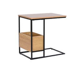 DKD Home Decor Stranska mizica DKD Home Decor 55 x 35 x 55 cm Naravna črna kovina MDF les