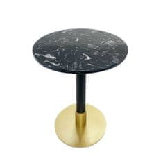 DKD Home Decor Stranska mizica DKD Home Decor 45 x 45 x 51 cm Črna kovina Marmor