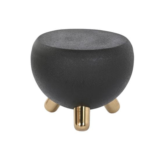DKD Home Decor Stranska mizica DKD Home Decor Black Golden Iron 51 x 51 x 44 cm