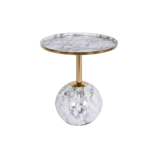 DKD Home Decor Stranska mizica DKD Home Decor 41 x 41 x 47 cm Zlato belo železo