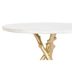DKD Home Decor Stranska mizica DKD Home Decor Golden White Marble Iron 45 x 45 x 50 cm