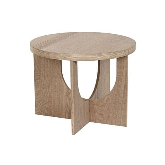 DKD Home Decor Stranska mizica DKD Home Decor 50 x 50 x 38 cm Naravni borovničev les