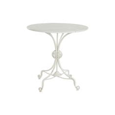 DKD Home Decor Stranska mizica DKD Home Decor 81 x 81 x 81,5 cm Kovina Bela