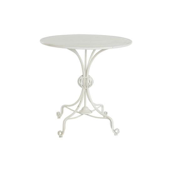 DKD Home Decor Stranska mizica DKD Home Decor 81 x 81 x 81,5 cm Kovina Bela