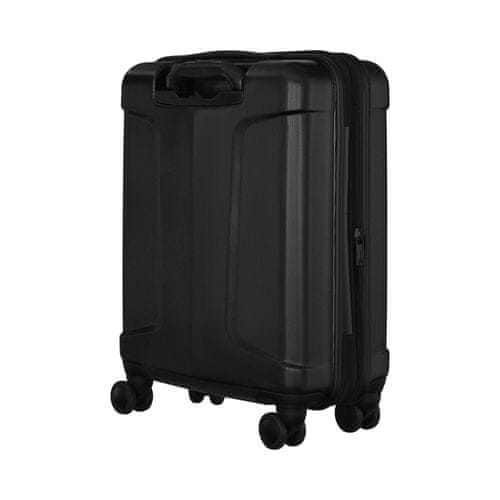 Potovalni kovčkek je narejen iz ABS plastike polikarbonat Wenger DC z prostornino ročne prtljage 36 L