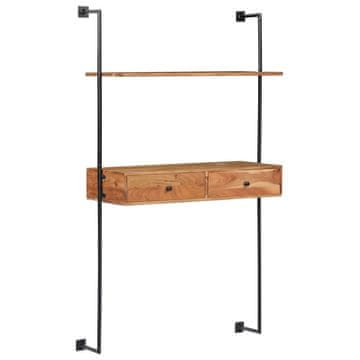 Vidaxl Stenska miza 90x40x170 cm trden akacijev les