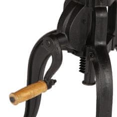 Vidaxl Stranska mizica 45 x (45-62) cm trden predelan les in železo