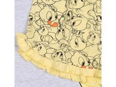 Looney Tunes Looney Tunes Tweety sivo-rumena dekliška pižama s kratkimi rokavi, poletne pižame 134cm