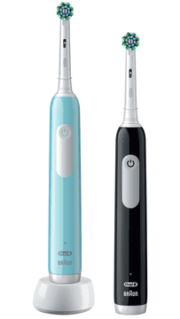 Oral-B Pro Series 1 Black električna zobna krtačka, modra in črna