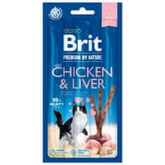 Brit BRIT Premium by Nature Cat Sticks with Chicken & Liver 3 ks