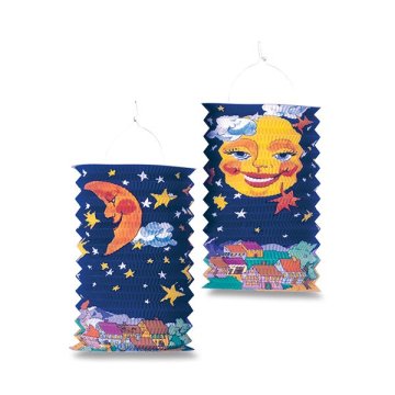 Riethmüller Papirnata svetilka Sonce in Luna - dolžina 28 cm