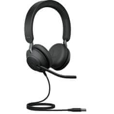 Jabra Evolve2 40 SE slušalke, USB-A, stereo, UC, črne (24189-989-999)