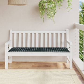 Vidaxl vidaXL Blazina za vrtno klop, črna mreža, 150x50x3 cm