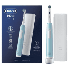 Oral-B Pro Series 1 električna zobna ščetka, modra + potovalna torbica