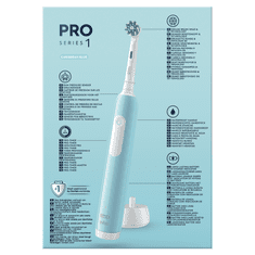 Oral-B Pro Series 1 električna zobna ščetka, modra + potovalna torbica