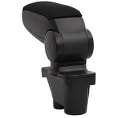 Vidaxl Naslon za roke za avto črn 12x36x(31-46) cm ABS