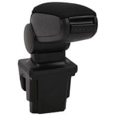 Vidaxl Naslon za roke za avto črn 16x32x(35-50,5) cm ABS