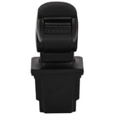 Vidaxl Naslon za roke za avto črn 16x32x(35-50,5) cm ABS