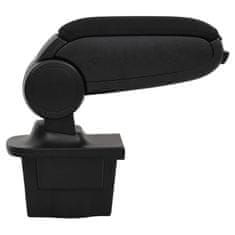 Vidaxl Naslon za roke za avto črn 16x32x(35-50,5) cm ABS