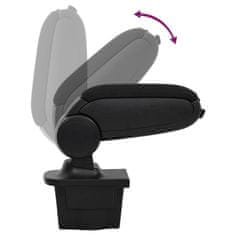 Vidaxl Naslon za roke za avto črn 16x32x(35-50,5) cm ABS