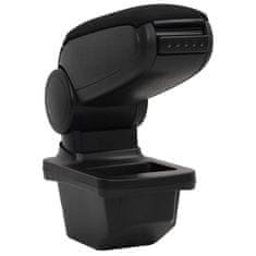 Vidaxl Naslon za roke za avto črn 14x33x(30-45,5) cm ABS