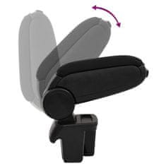 Vidaxl Naslon za roke za avto črn 15x31x(28-44) cm ABS