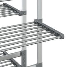 Vidaxl Stojalo za sušenje perila s kolesi 89x64x129 cm aluminij
