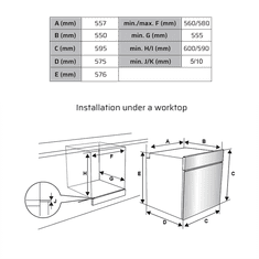 VOX electronics SBM6510X3D vgradna pečica